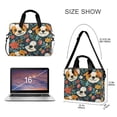 thumbnail image 3 of Laptop Bag Laptop Briefcase 15.7 x 3 x 11.8 Inches Laptop Bag Briefcases Laptop Storage Travel Laptop Bag Work Laptop Bag Cute Puppy and Little Flower, 3 of 8
