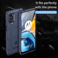 thumbnail image 3 of Slim Fit Phone Case for Motorola G22, Case for Moto E32,Case for Moto E32S,Rugged Shield Phone Case with Military Grade Shockproof Protection Cover for Moto G22/E32/E32S, HD Blue, 3 of 8