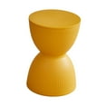 thumbnail image 2 of Reposapiés redondo pequeño. Reposapiés pequeño. Mueble multiusos. Cómodo reposapiés. para la cabecera o la puerta del dormitorio. Taburete para cambia Amarillo, 2 of 8