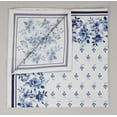 thumbnail image 4 of Vargottam Collection de Luxe Linge de Table Décor Serviette en Coton Tissu Imprimé Serviettes Réutilisables Ensemble de 4, 20 X 20 - Floral Aquarelle Monochrome, 4 of 6