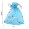 thumbnail image 4 of POINTERTECK 50PCS Christmas Drawstring Gift Bags Transparent Xmas Stocking Bags for Candy Cookie Chocolate  White, 4 of 7
