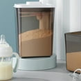 thumbnail image 3 of Food Sealed Storage Box Plastic Grain Jar with Storage Box Milk Powder Lid Snacks Milk Powder Airtight Container, 1000ml, Brown, 3 of 7