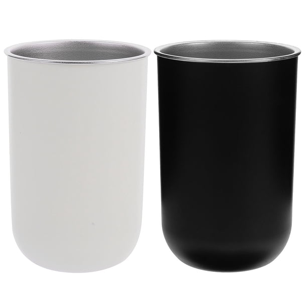 2 vasos irrompibles para cepillos de dientes, enjuague bucal y soporte para cepillos de dientes.