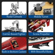 Military Series World War II Battleship Building Kit, 2228 Pieces USS Missouri Compatible with Lego-Military Army Set for Adults WW2, Toy Gift Boat Building Block Model Home Decor