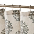 thumbnail image 2 of Lush Decor Sofia Flower Block Bouquet???? Shower Curtain Single 72" W X 72" L Teal - Bath Curtain - Block Print - Floral Shower Curtain - Vintage Boho Decor, 2 of 7