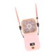 thumbnail image 2 of Mini ventilador portátil de mano, inalámbrico, plegable, con cordón para colgar en el cuello Rosa, 2 of 9