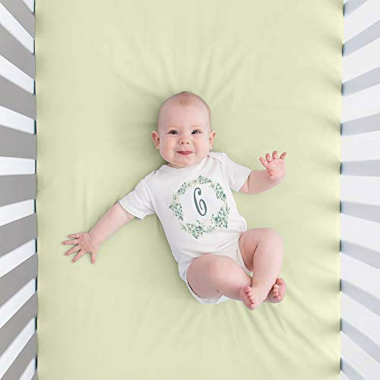 JumpOff Jo Milestone Onesies 12 Pack White Bodysuit Baby