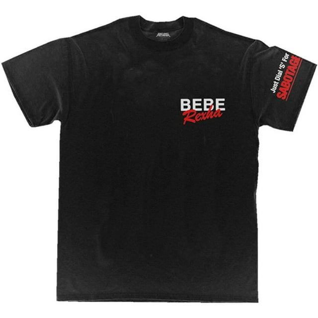Bebe Rexha Adult Queen Of Sabotage Back Print T-Shirt