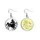 thumbnail image 1 of Constelación de Sagitario signo del Zodiaco Pendiente Sol Flor Pendiente Joyas Moda Unbranded M, 1 of 3