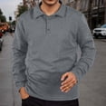 thumbnail image 2 of Krdevn Mens Shirts - Men's Trend Of Fall and Winter Tops Shirt Texture Texture Men's Sports Shirt,Mens Fall Shirts,Color:Grey,Size:XL, 2 of 7