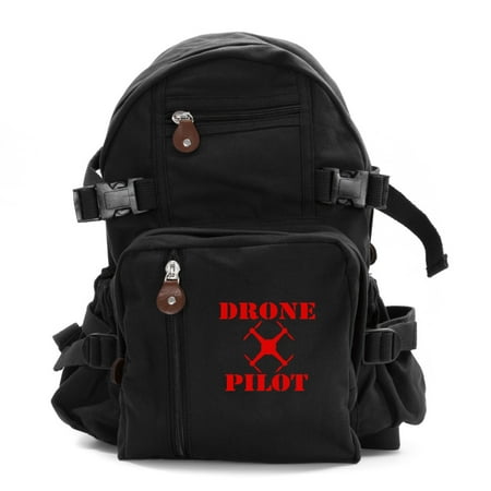 Drone Pilot Army Sport Heavyweight Canvas Backpack