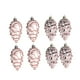 thumbnail image 5 of Adornos de Conos de Pino Colgante de Navidad 8 Piezas Macarena Oro Rosa, 5 of 8