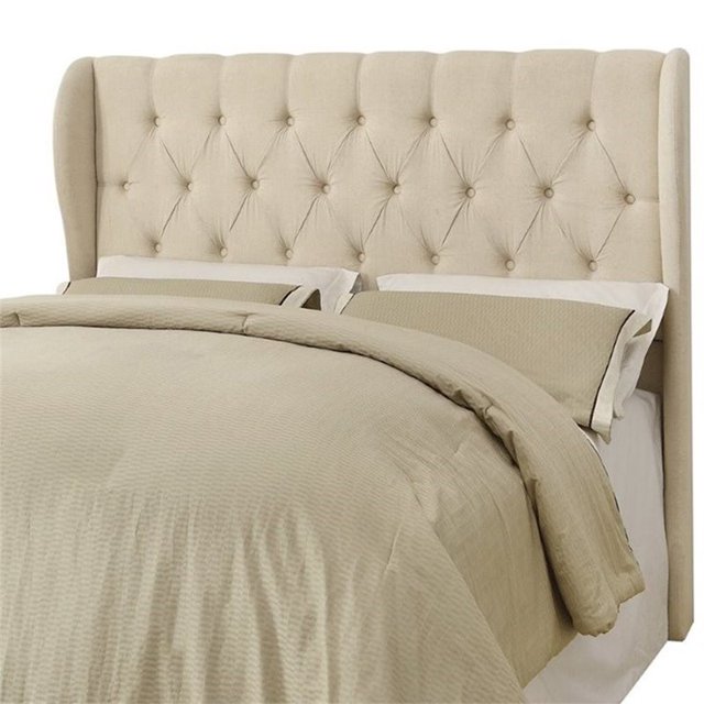 Bowery Hill Tête de Lit de la Reine Touffetée en Beige