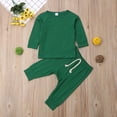 thumbnail image 3 of Ensemble de Pyjama 2 Pcs pour Bébé, Haut à Manches Longues et Col Rond, Pantalon à Longues Bretelles, 3 of 4