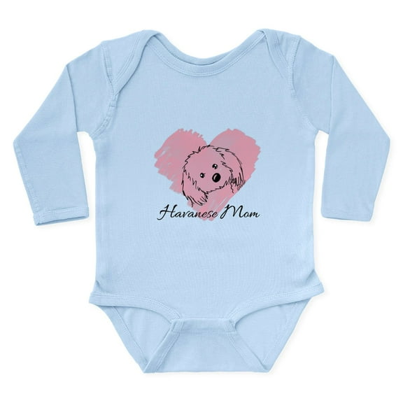 CafePress - Kiniart Havanese Mom Long Sleeve Infant Bodysuit - Long Sleeve Cotton Baby Bodysuit