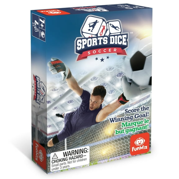 FoxMind Games: Sports Dice Soccer - Dice Board Game, Kick It Out Of the Stadium, Easy To Learn & Fun To Play, 2 or 4 Players, Ages 7 