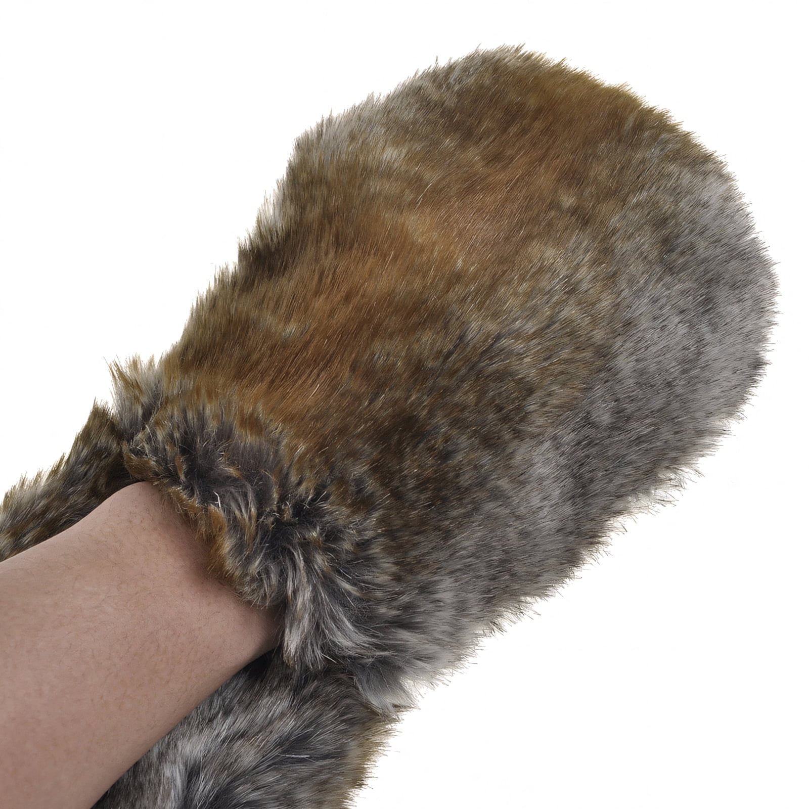 Animal Hat Hood Scarf with Paws Mittens Attached Winter Cap 