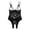 Black, variant on Lingerie for Women Apparel Bodysuit for Women Crotchless Backless Teddy Jumpsuit with Hollow Lace Bow Open Design Red 3XL