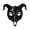 Black, variant on Bulex Halloween Demon Goat Mask Gothic Skull Ram Horns Goat Mask for Costume Cosplay Haunted House Party Masquerade Dress-Up Props