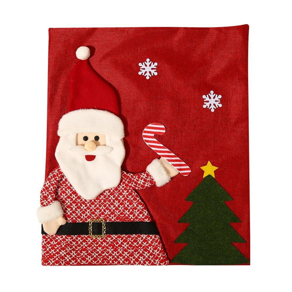 Details about   Christmas Clause Decoration Party Table Red Hat Ornament Dinner Chair Cover 