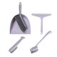 thumbnail image 1 of Juego de cepillos para recogedor de escoba de 5 piezas Mini raspador de recogedor de mano de plástico para mesa, escritorio, tablero de teclas de encimera, púrpura Inevent HA004128-01, 1 of 2