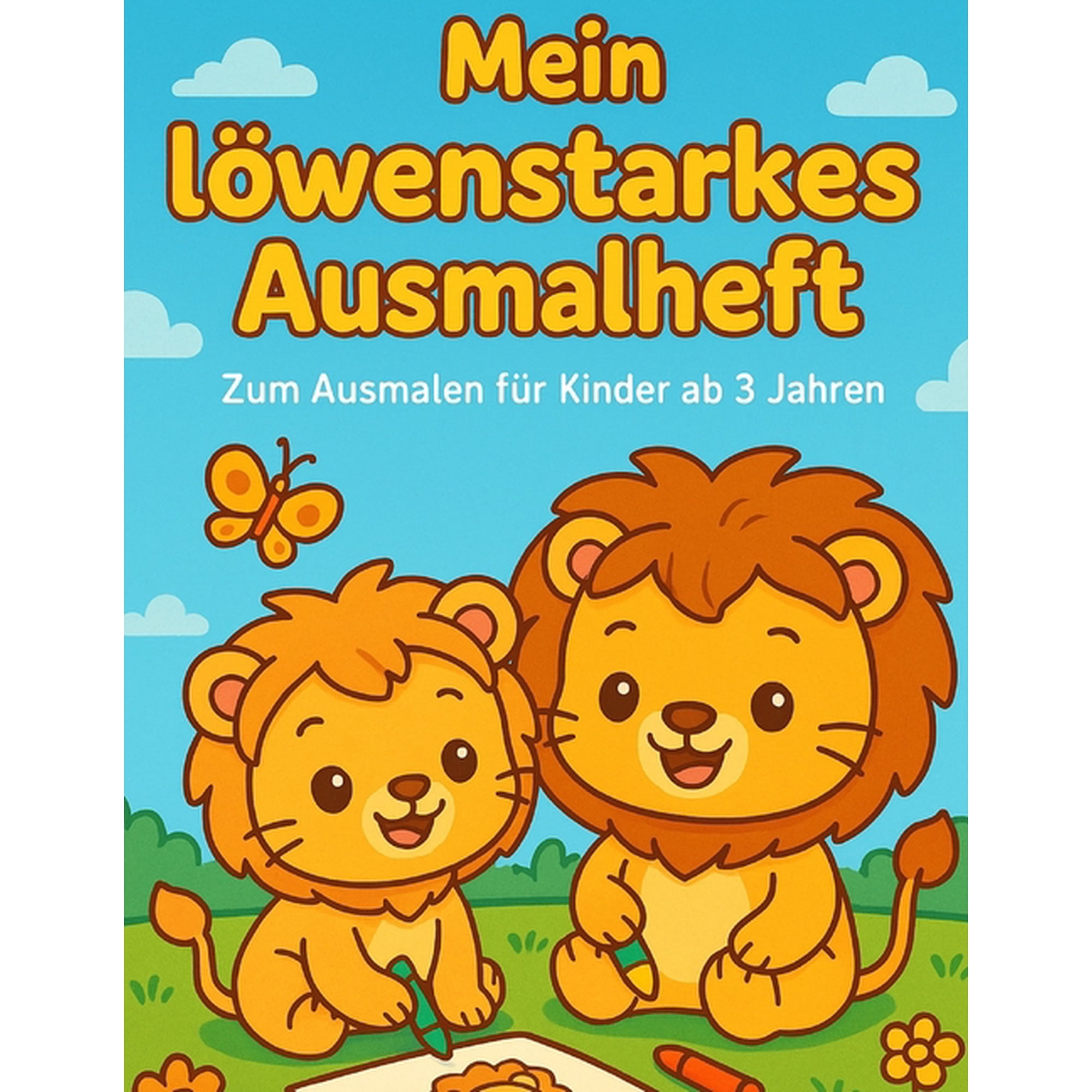 Mein l&Atilde;&para;wenstarkes Ausmalheft (Paperback)