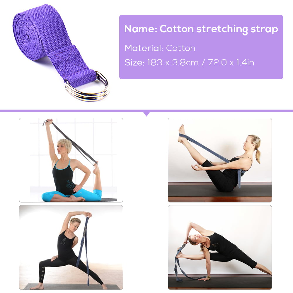 2pcs EVA Yoga Blocks 1pcs Cotton Yoga Strap Stability Blocks Yoga Strap Set E4H7 