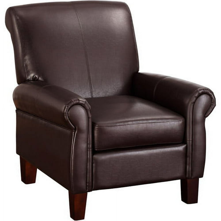 Brown leather chair sales walmart