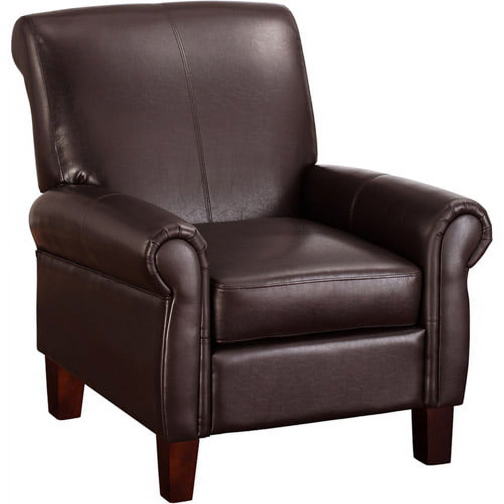 DHP Faux Leather Club Chair, Multiple Colors, (Brown) - image 5 of 5