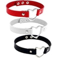 thumbnail image 1 of Collar de corazón hueco de aleación para mujer, 3 uds., Punk, fiesta, Club, collar para mujer, 1 of 5