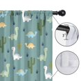 thumbnail image 4 of Blackout Kids Curtains,LightBlue Cartoon Dinosaurs Cacti Pattern Childrens Insulated Curtains Set Of 2,Bedroom Essentials,Toddler Room Decor 42"x54", 4 of 5