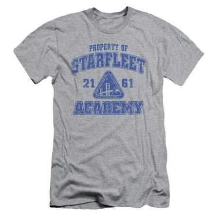 Eco Heather V-neck Shirt - Star Trek Men's Old School Slim Fit T-shirt Heather