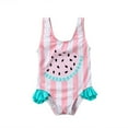 thumbnail image 1 of Maillots de Bain à Volants Sans Manches en une Pièce avec Imprimé Pastèque pour Bébés Filles, 1 of 8
