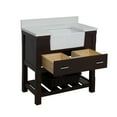 thumbnail image 5 of Charlotte 36" Farmhouse Bathroom Vanity with Chocolate Cabinet and Quartz Top, 5 of 5
