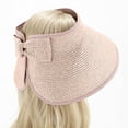 thumbnail image 3 of qolati Sun Visor Hats for Women 2024 Summer Boho Wide Brims Straw Beach Sun Hats Hand Woven Outdoor Sunshade Caps, 3 of 5