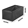 thumbnail image 4 of Foldable Drawer Organizer for Clothes & Accessories | Non-Woven Fabric Storage Box | Black Closet Divider for Underwear, Bras, Scarves | 27X14X11Cm Foldable Design, 4 of 6