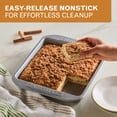 thumbnail image 4 of Farberware Bakeware 9in Nonstick Square Cake Pan with Lid, Gray, 4 of 8