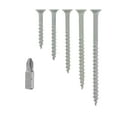 thumbnail image 3 of Fas-n-tite Exterior Wood Screw Assortment Tub, Various Sizes, Steel, Epoxy Coated, Gray, 300 pack, 3 of 12