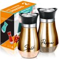 thumbnail image 1 of Set de saleros y pimenteros Arrozon Glass, 120 ml, tapa de acero inoxidable, cobre, 1 of 7