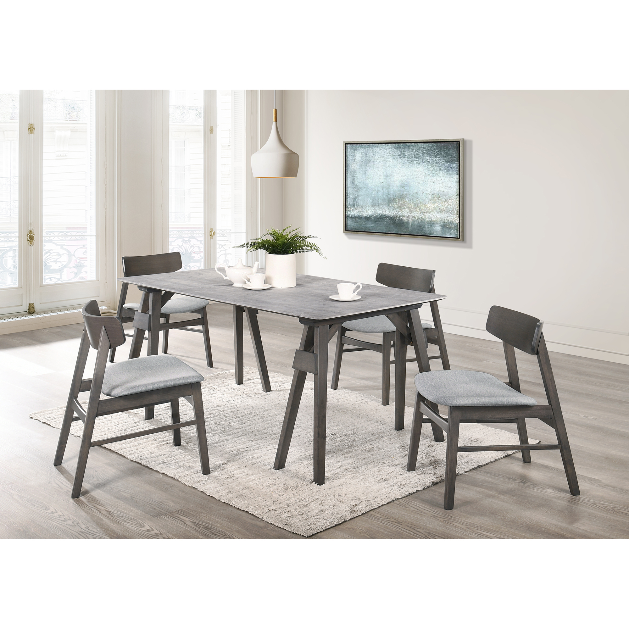 Picket House Furnishings Hannah Standard 5PC Dining SetTable and Four