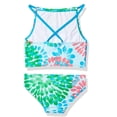 thumbnail image 2 of GYRATEDREAM 7-13Y Child Girls Halter Tankini Side Tie Bikini Bathsuit 2PCS Floral Swimsuit UPF 50+, 2 of 3