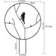 thumbnail image 2 of Enrejado de jardín de metal para plantas trepadoras, Soporte de planta de flores de metal Resistente al óxido Duradero para plantas en macetas Vides Soportes de flores, 2 of 5
