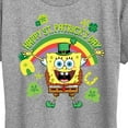 thumbnail image 3 of SpongeBob SquarePants - Spongebob Happy St Patricks Day - Women's Short Sleeve Graphic T-Shirt, 3 of 6
