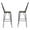 Black, variant on Furniture of America Sentra Square Slat Mid Back Bar Stools, Gray (Set of 2)