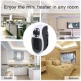 thumbnail image 2 of Amdohai Mini Portable Electric Heater Warm Fan Blower Small PTC Heater Home Office 500W Winter Warmer Heating Machine with Remote Control, 2 of 8