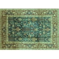 thumbnail image 1 of Ahgly Company Indoor Rectangle Oriental Light Blue Industrial Area Rugs, 5' x 7', 1 of 4