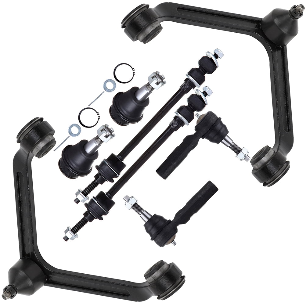 ECCPP - 8PCS Front Suspension Kit For 2002-2005 For Dodge Ram 1500 Upper Control Arm And Ball Joint Outer Tie Rod End Sway Bar End Link Lower Ball Joint