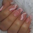 thumbnail image 4 of Uñas postizas Press On Jsiallye degradado rosa forma coffin cuadrada 144 piezas, 4 of 7