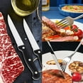 Cibeat 48 Piece Silverware Set with Steak Knives, Stainless Steel