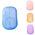 thumbnail image 3 of 20pcs/Box Disposable Soap Paper Flakes Washing Cleaning Hand Bath Travel Scented Slice Sheets, 3 of 8